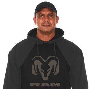 JH DESIGN GROUP Men's Dodge Ram Pullover Hoodie Sweatshirt in 2 Styles